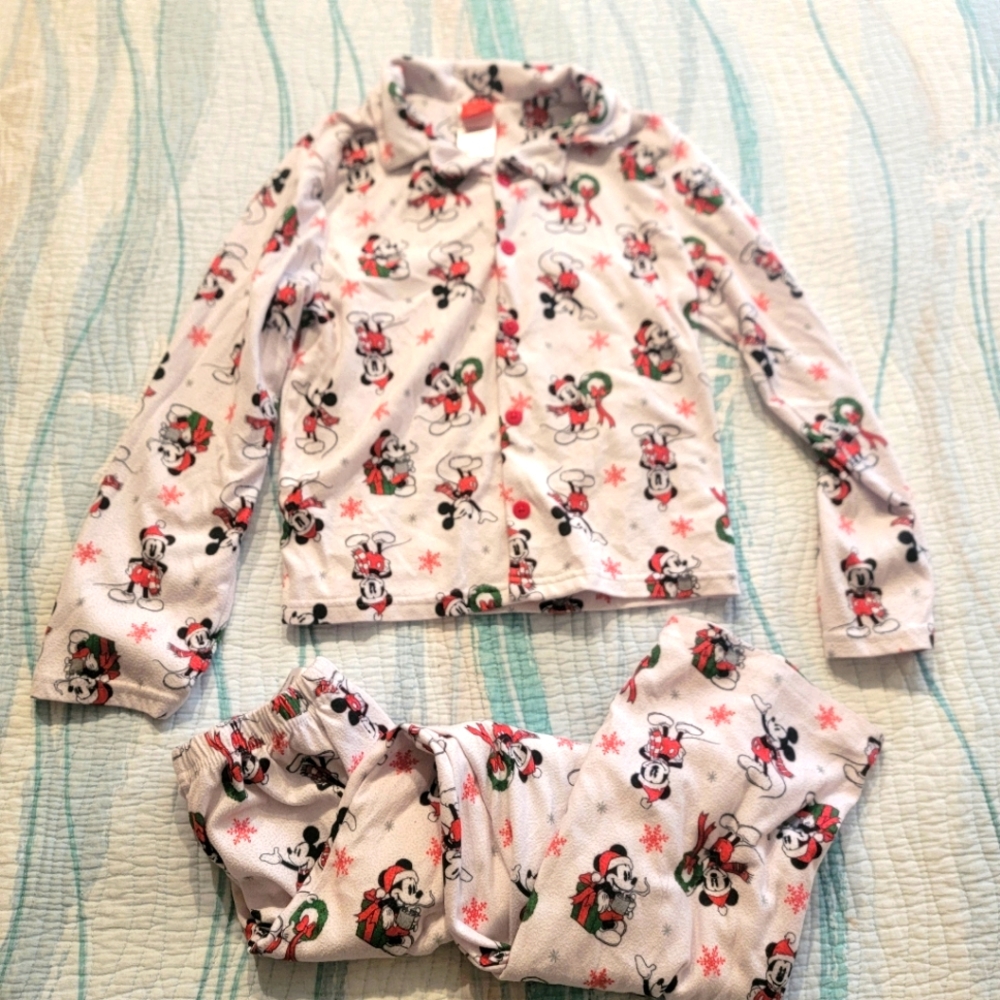 Mickey Mouse Flannel Pajamas size 10/12